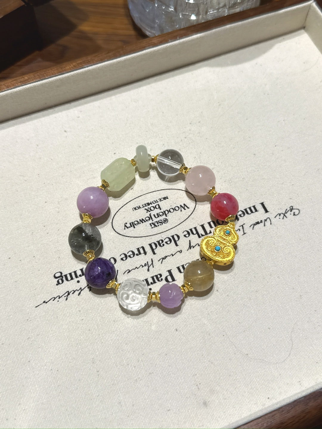 Treasure Gourd Multi-Gem Bracelet · Love, Wealth & Wisdom