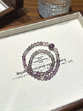 Bolivian Amethyst Double Wrap Bracelet · Serene Mind