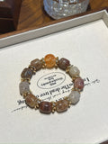 Hematoid Quartz & Layered Phantom Bracelet – natural crystal bracelet by JINGLUNA