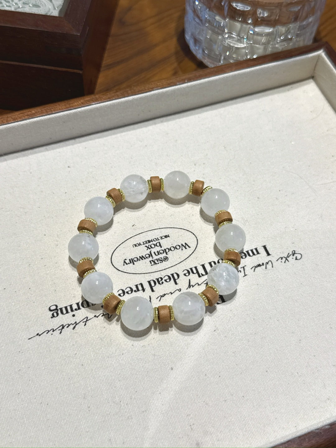 Snowflake Phantom Bracelet – natural crystal bracelet by JINGLUNA