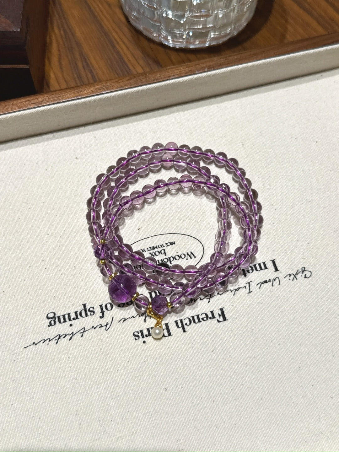 Amethyst Multi-Wrap with Pearl · Iced Wine