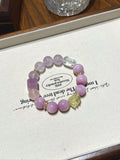 Kunzite & Amethyst Nine-Tailed Fox Bracelet · Berry Fizz