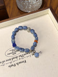 Kyanite Drum Bead Bracelet · Blue Horizon