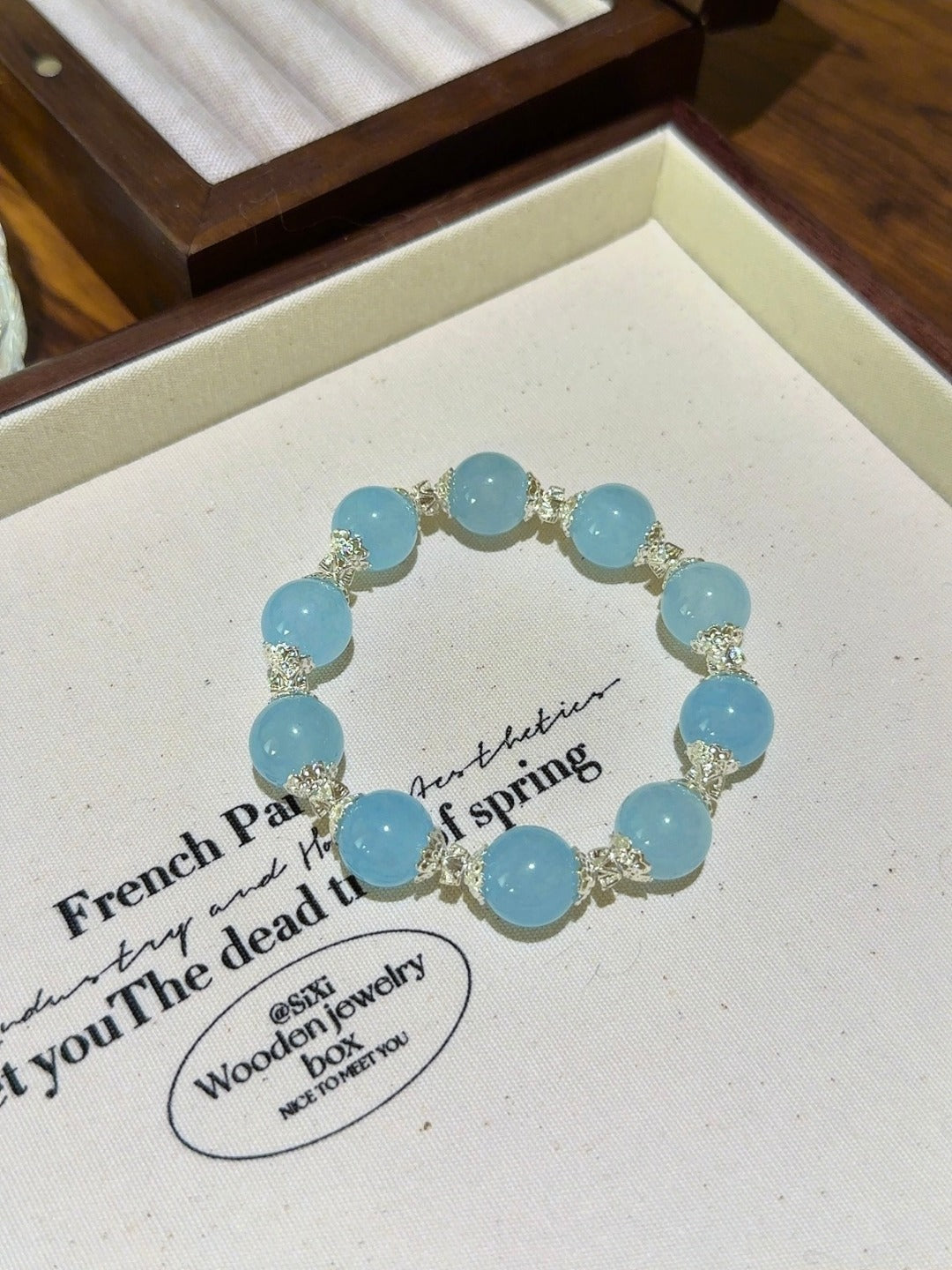 Big Blue Chalcedony Bracelet · Calm Water