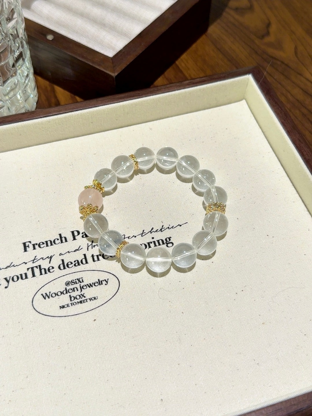 Milky Quartz & Rose Quartz Bracelet