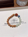 Bodhi Seed & Green Garnet Bracelet – natural crystal bracelet by JINGLUNA