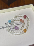 Clear Quartz Gemstone Mix Multi-Wrap – natural crystal bracelet by JINGLUNA