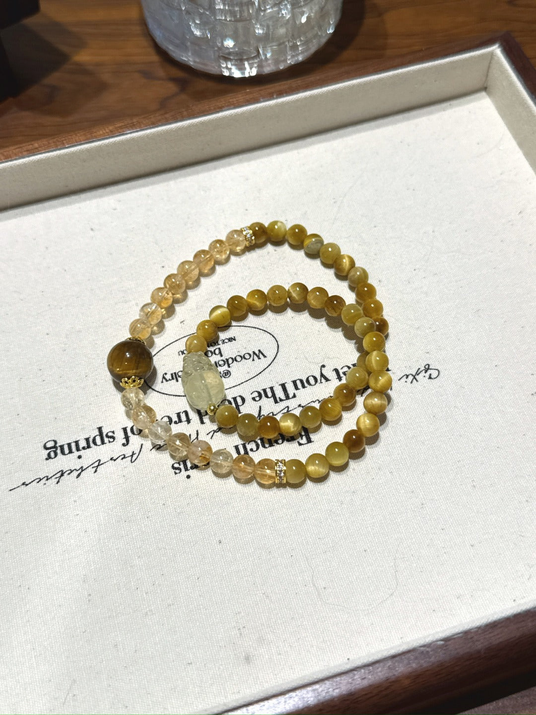 Tiger's Eye & Citrine Pixiu Bracelet – natural crystal bracelet by JINGLUNA