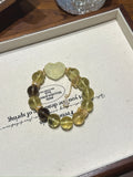 Citrine & Smoky Quartz Heart Fox Bracelet – natural crystal bracelet by JINGLUNA