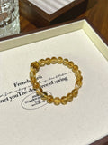Citrine Quartz & Yellow Tiger's Eye Bracelet – natural crystal bracelet by JINGLUNA