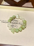 Xiuyan Jade & White Phantom Butterfly Bracelet · Forest Butterfly