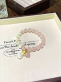 Rose Quartz & Blue Moonstone Bracelet – natural crystal bracelet by JINGLUNA