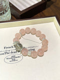 Rose Quartz & Green Phantom Bracelet · Spring Bud