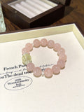 Rose Quartz & Citrine Bracelet · Golden Sun