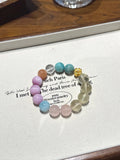 Lemon Quartz, Kunzite & Rose Quartz Bracelet – natural crystal bracelet by JINGLUNA
