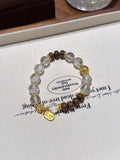 Clear Quartz & Agarwood Bracelet – natural crystal bracelet by JINGLUNA