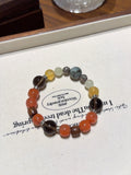Nanhong Agate & Hawk's Eye Bracelet – natural crystal bracelet by JINGLUNA