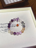 Purple Gemstone Mix Bracelet · Violet Harmony