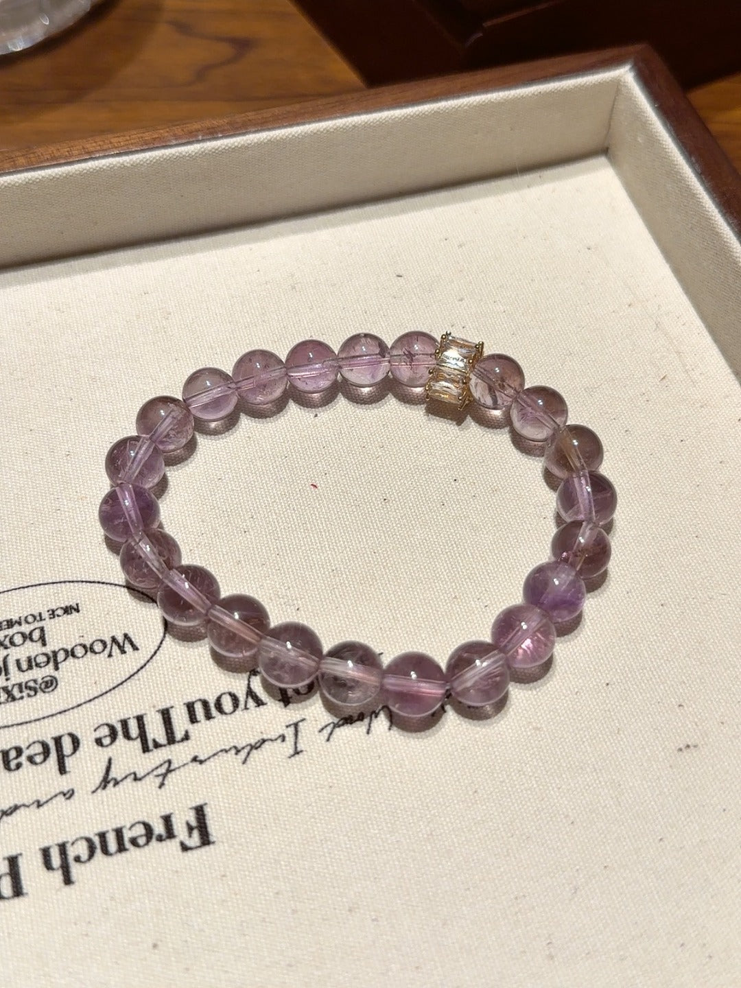 Bolivian Amethyst Bracelet · Sky Mirror
