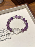 Lavender Amethyst Nine-Tailed Fox Bracelet · Fairy Guardian