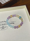 Aquamarine, Lavender Amethyst & Citrine Bracelet – natural crystal bracelet by JINGLUNA
