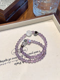 Bolivian Amethyst & Snowflake Phantom Multi-Wrap · Thinker