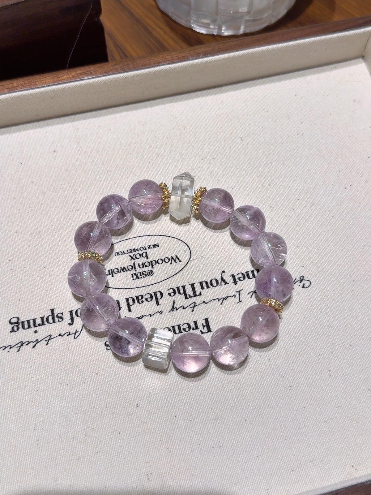 Big Bolivian Amethyst Bracelet · The Thinker
