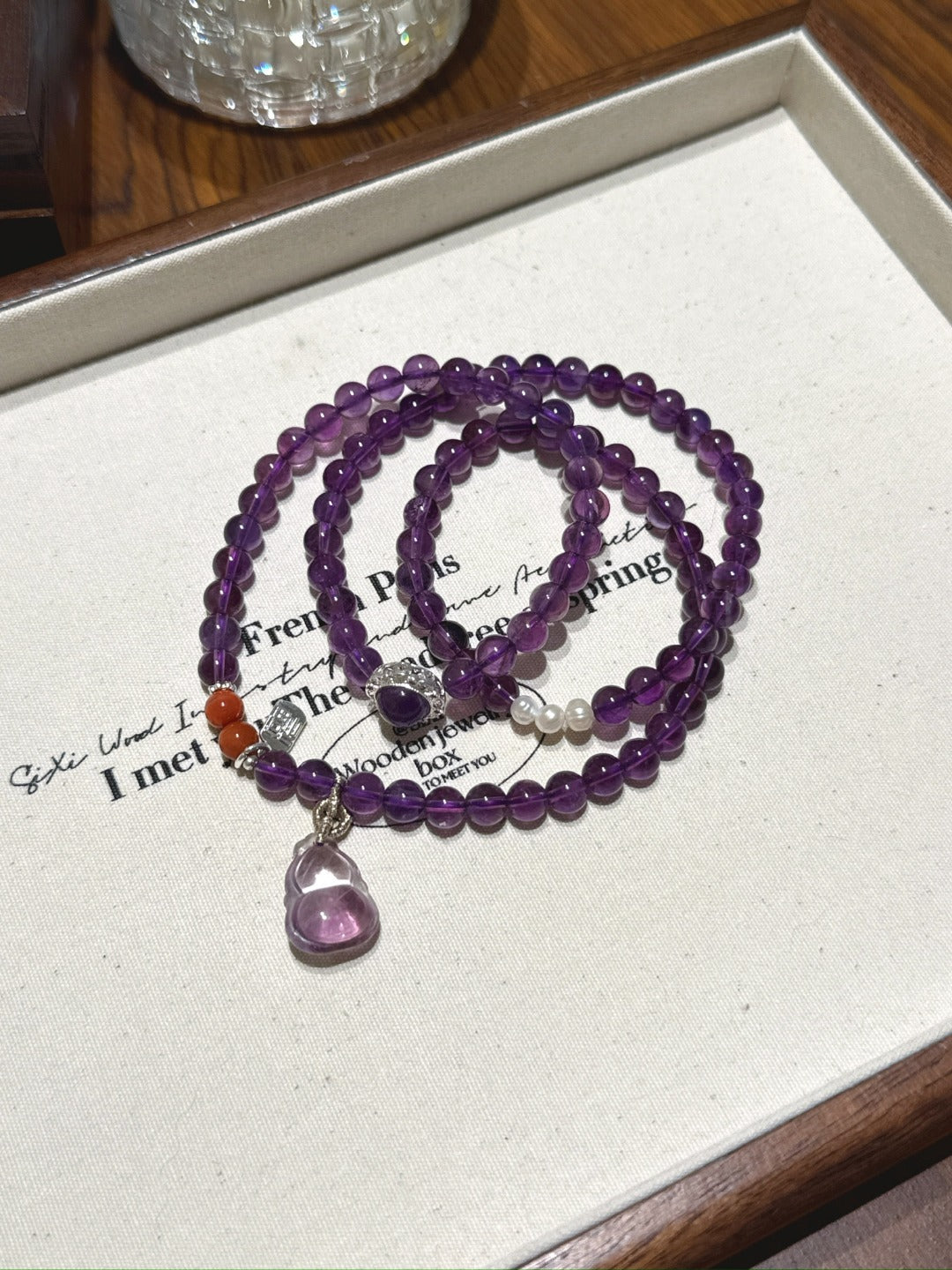 Amethyst Gourd Multi-Wrap · Violet Blessings