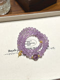 Amethyst Double Wrap Bracelet · Violet Ripples