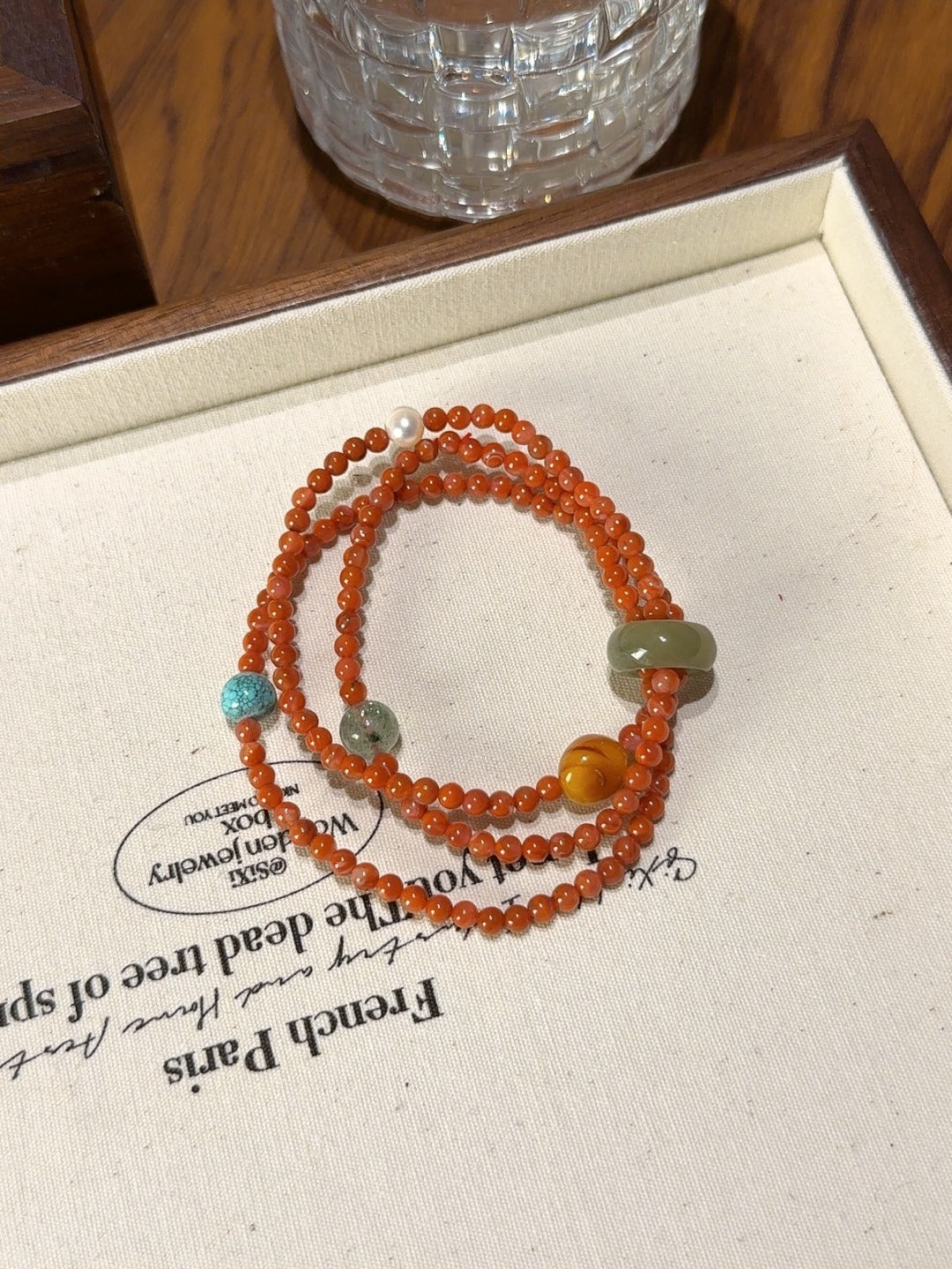 Nanhong Agate Multi-Wrap Bracelet – natural crystal bracelet by JINGLUNA