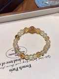Faceted Citrine & Citrine Quartz Bracelet – natural crystal bracelet by JINGLUNA