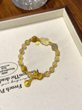 Golden Rutile & Tiger's Eye Pixiu Bracelet – natural crystal bracelet by JINGLUNA