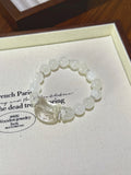White Phantom & Clear Quartz Fox Bracelet – natural crystal bracelet by JINGLUNA