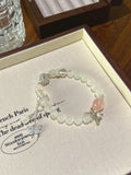 Blue Moonstone & Rose Quartz Bracelet – natural crystal bracelet by JINGLUNA