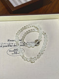 Clear Quartz & White Phantom Bracelet – natural crystal bracelet by JINGLUNA