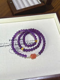 Amethyst & Blue Amber Pixiu Bracelet · Fresh Start
