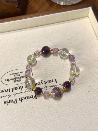 Amethyst & Charoite Bracelet · Night Sky