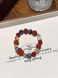 Red Agate, Citrine & Kyanite Bracelet · Sharp & Steady